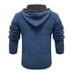 thumbnail image 4 of Abrigo de manga larga con capucha para hombre, informal, de punto sólido, con cremallera, suéter Pompotops  oipoqjl39930, 4 of 6