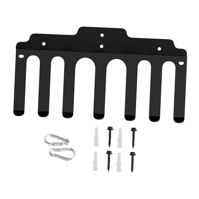 Langgg Barbell Rack Wall Mount Barbell Mount Sturdy Rack Bar Weight Holder for Home 7 Hooks 7 Hooks
