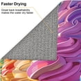 thumbnail image 6 of Honeii Rainbow Melting Ice Cream for Dish Drying Mat for Kitchen Counter, Non-slip Rubber Backed, Hide Stain Kitchen Super Absorbent Draining Mat, Dish Rack Pad, 6 of 8
