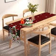 thumbnail image 2 of Christmas Table Flags Plaid Linen Antifouling Christmas Table Decorations Winter Holidays Kitchen Dining Room Home Decorations, 2 of 4