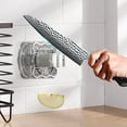 thumbnail image 1 of Puntoco Liquidación de suministros de cocina Piedra de afilar con ventosa Cuchillo de cocina de montaje en pared Tijeras Herramienta especial Herramienta de afilado de corte rápido de ángulo fijo, 1 of 5