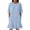 Light Blue, variant on Women’s Solid Waffle Knit Casual Mini Dress, Round Neck Short Sleeve Loose T-Shirt Dress with Ruffle Hem, Breathable Everyday Summer Dress for Errands Relaxed Outings Light Purple S