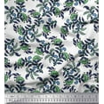 thumbnail image 1 of Soimoi Rayon Fabric Leaves & Floral Block Decor Fabric Printed Yard 42 Inch Wide, 1 of 3