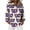 White_k, variant on Sexlip Womens Pastel Paisley Print Blouse 3/4 Sleeve Design Stretchy Fabric Relaxed Silhouette for Brunch Outings Purple XXXXL