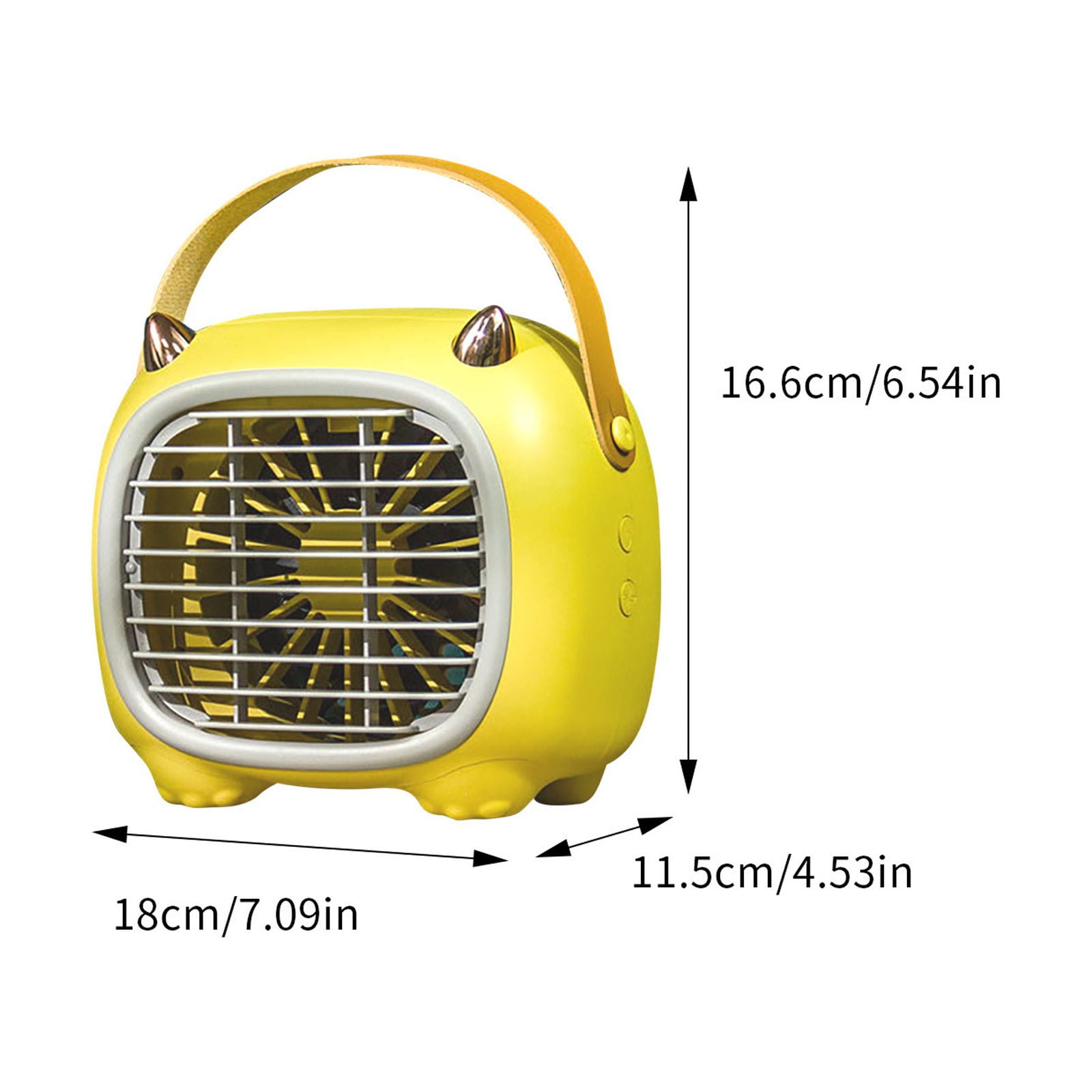 PHIGZNT Portable Air Conditioners - Portable AC Unit - Small Personal Evaporative Air Cooler & Fan for Bedroom, Office, Car, Camping, White