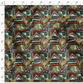 thumbnail image 4 of Soimoi Cotton Cambric Green Fabric By the Yard - 42 Inch Wide - African Tribal Material - Artistic and Modern Patterns for Various Uses Printed Fabric, 4 of 6