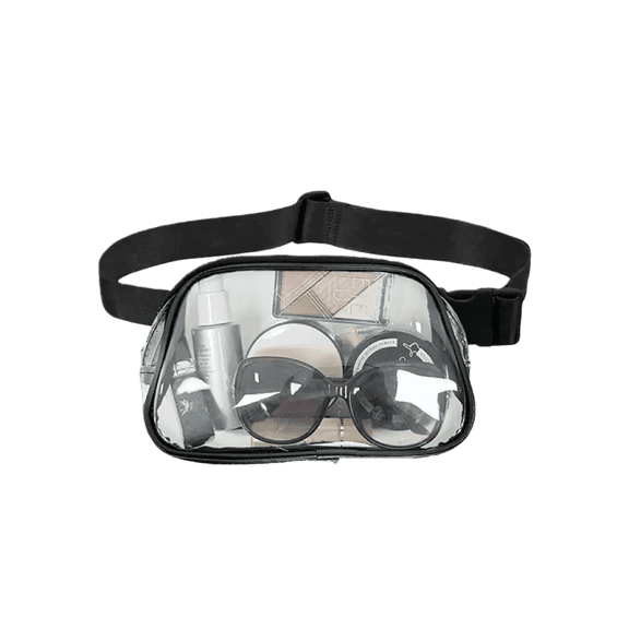 Alikpop Clear Fanny Pack, Stadium Approved Transparent PVC Waist Bag for Concerts, Sports Events, and Travel