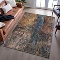 thumbnail image 6 of Addison Rugs Mayfield Premium Machine Washable Transitional Abstract Blue Rectangle Rug, 8' x 10', 6 of 6