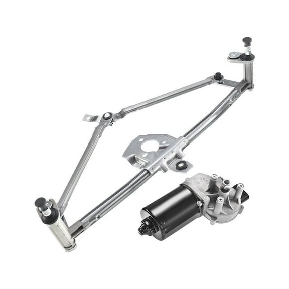 Front Windshield Wiper Arm / Linkage / Motor Assembly 2 - Compatible with 2001 - 2006 Volkswagen Golf Hatchback 2002 2003 2004 2005