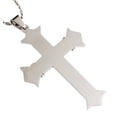 thumbnail image 3 of R.h. Jewelry Stainless Steel 3 Inches Long Large Two-tone Blue Cross Pendant, 3 of 3