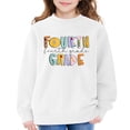 thumbnail image 6 of GiLiling Girls Boys Fourth Grade Back to School Sweatshirts, Letter Print Long Sleeve Pullover Top, Casual Tops for First Day of School Outfits (White, 10-11 Years), 6 of 6