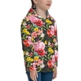 thumbnail image 5 of Naloa Cute Pigs Sunflower Teenage Zipper Hoodie, Long Sleeve Zip Up Hoodies Casual Jackets Tops for 7-12 Years-Small, 5 of 6
