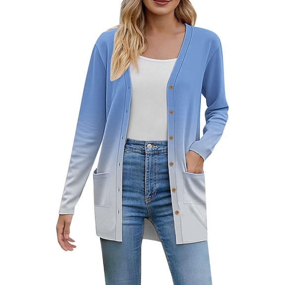 Cardigan Sweaters for Women Hemlock Fall Fashion Cardigan Lightweight Soft Knit Cardigan for Long Sleeve Open Front Coat With Pockets Sweater