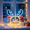 thumbnail image 5 of Holiday Neon Sign LED Wall Light, USB Powered Glowing Decorative Lamp for Christmas Party Home Dorm Tabletop Window Decor B, 5 of 6