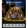 thumbnail image 3 of 10.5x10.5ft Round Instant Pop Up Tent - Outdoor Instant Tent Shelter, Transparent Camping Sun Shelter, Outdoor Clear Bubble, for Patio, Backyard, Deck, 3 of 7