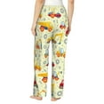 thumbnail image 3 of Sigee Heavy Equipment Print Women's Soft Pajama Pants - Breathable and Comfortable Lounge Sleep Bottoms with Elastic Waistband and Pockets-Small, 3 of 9