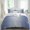 thumbnail image 2 of Navy Blue Ombre Bedding 3 Piece Duvet Cover Set Full Size, Modern Gradient Abstract Art Soft Microfiber Comforter Cover with Zipper Closure & Pillowcases, Wrinkle & FadeResistant Quilt Cover, 2 of 9