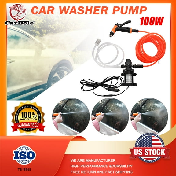 Car Pressure Washer Electric Gun Portable 12V High Power Cleaner With Water Pump