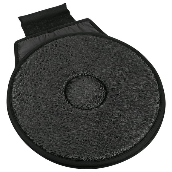 TOYMYTOY Seat Protection Pad Black Revolving Cushion with Anti Slip Base for Car