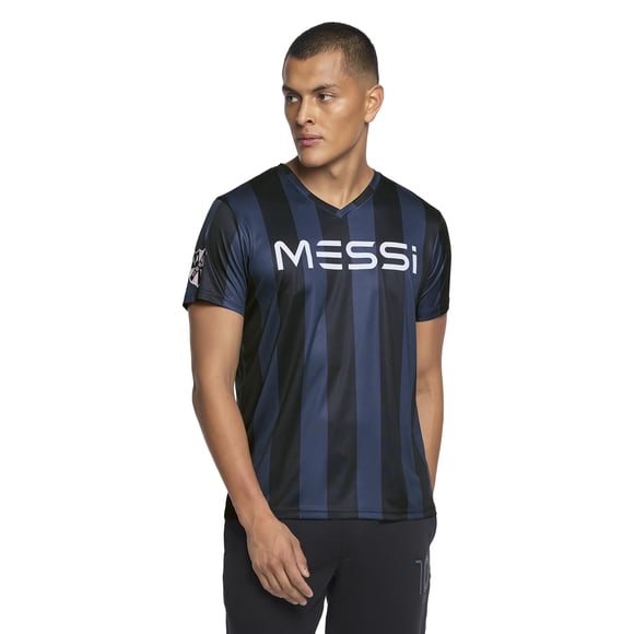 Camiseta Messi Heatwave con cuello en V, manga corta y corte estándar