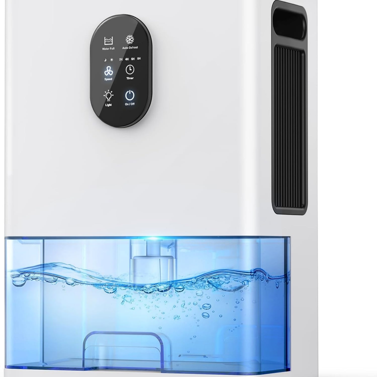 Dehumidifier, 106 OZ Water Tank (1000 sq.ft) Dehumidifiers for Home, Quiet Dehumidifier for Bathroom Bedroom Basement RV with Timer Setting, Auto Shut Off, 7 Colors LED Light, Sleep Modes, White