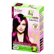 Ancient Veda Instant Henna Permanent Plum Color 60 Grams Powder Hair Dye