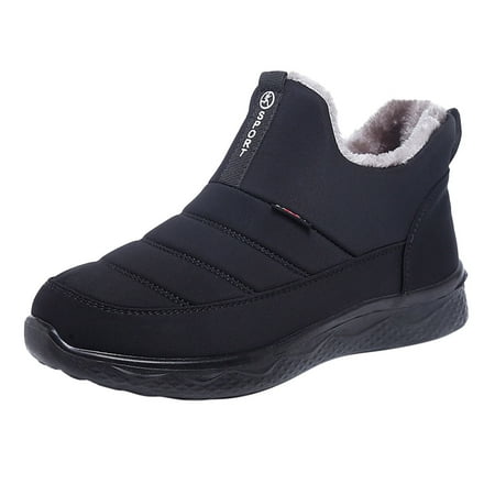 

Snow Boots for Men Winter Warm Men S High Top Water Boots Velvet And Snow Flat Bottomed Shoes Men S Boots Snow Boots Cotton Fabric 41