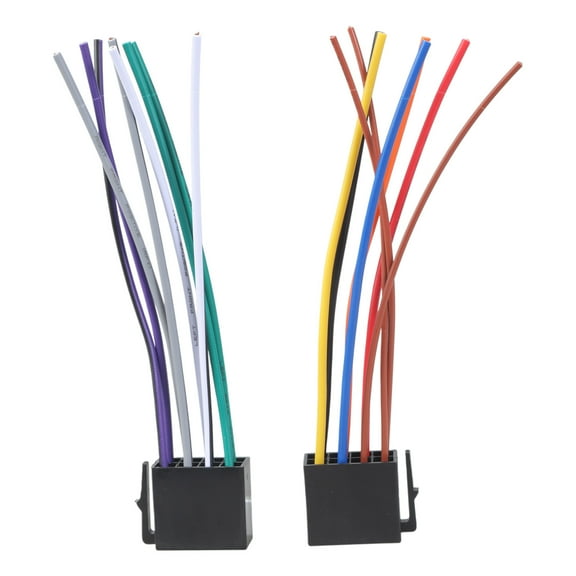 Auto Car ISO-Radio Audio-Wiring Harness Adapter Compatible for Audio-Stereo Wire Connector Plug Cable Universal