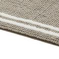 thumbnail image 2 of VCNY Home Hotel Beige/White Striped Polyester Bath Rug, 17" x 24", 2 of 5