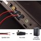thumbnail image 4 of Adaptador de cable de altavoz RCA, paquete de 4 altavoces Phono RCA macho a AV 2 terminales de tornillo hembra Video Audio Spring Compression Balun para CCTV (RCA M/F) Zhivalor LN-5707, 4 of 4