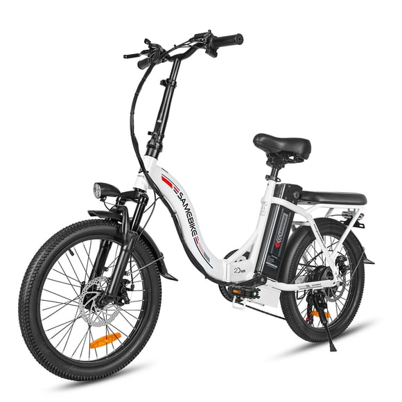SAMEBIKE CY20 Folding Electric Bikes for Adults,560W 32km/h 36V 20" tire City Commuting E-bike,Shimano 7 Speed Disc Brake UL2849