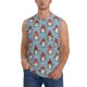 thumbnail image 1 of Balery Snowflake Christmas gnome Camisetas sin mangas para hombre, absorbe la humedad y protege contra el mal olor.-X-Large, 1 of 7