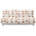 thumbnail image 2 of SCRAWLGOD Spring Squirrel Print Armless Sofa Slipcover Stretch Anti Scratch Couch Covers for 3 Cushion Couch Soft Comfortable Sofa Covers Slipcover, 2 of 9