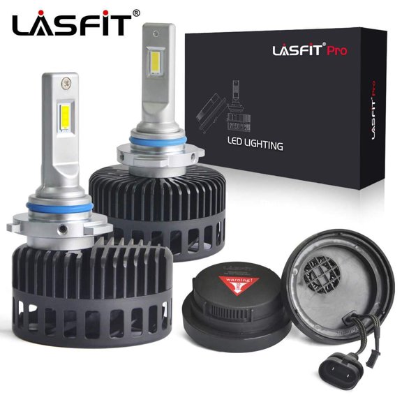 Lasfit 9005 LED Headlight Bulbs High Beam, Custom Fit 2018 2019 2020 Ford F-150 w/Dust Cover, 100W 10000LM 6000K White