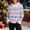 White, variant on Antqov Christmas Shirts for Women, Xmas Print Crewneck Pullover Long Sleeve Faux Furry Collar Chunky Top, Winter Daily Soft Comfortable Casual Fashion Shirt