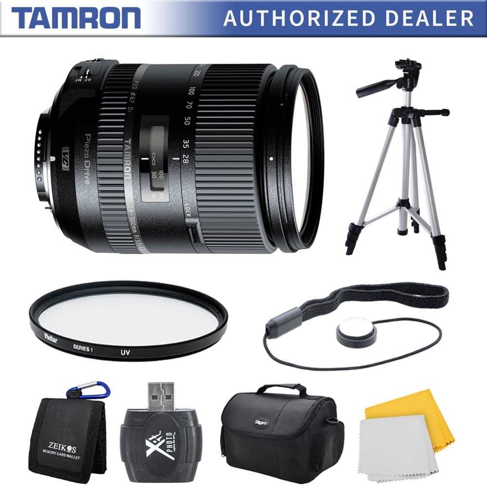 Tamron 28 300mm F 3 5 6 3 Di Vc Pzd Lens For Nikon Includes 28 300mm Lens For Nikon Cameras Compact Bag Micro Fiber Cloth Memory Card Wallet Uv Filter 57 Inch Tripod Lens Cap Keeper And Usb Tamron 28 300mm F 3 5 6 3 Di Vc Pzd Lens For Nikon Includes 28 300mm Lens For Nikon Cameras Compact Bag Micro Fiber Cloth Memory Card Wallet Uv Filter 57 Inch Tripod Lens Cap Keeper And Usb