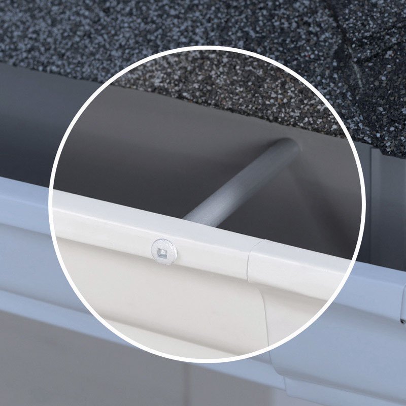 GUTTER SCREW 7" WHT PK10