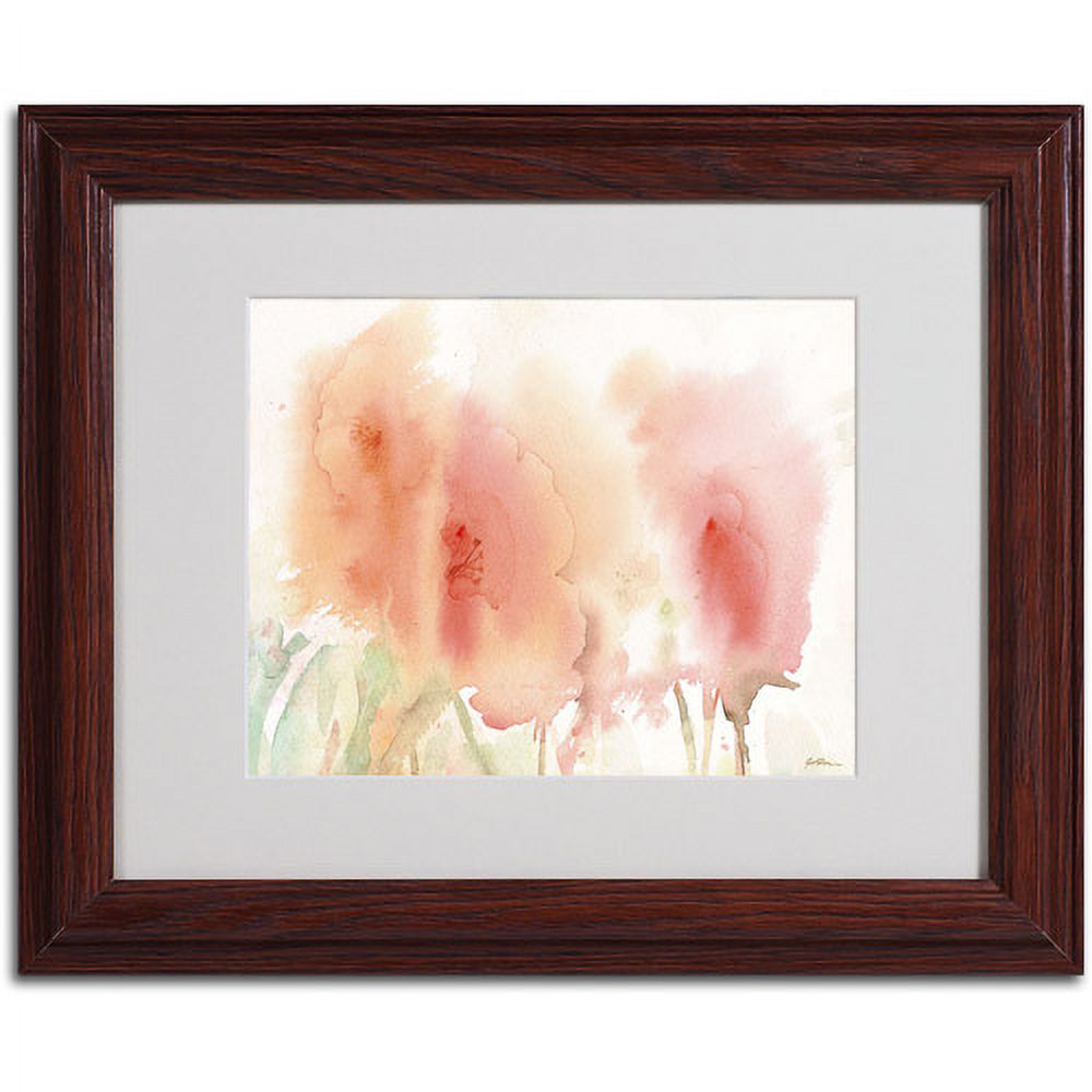 Trademark Fine Art "Coral Composition" Canvas Art by Sheila Golden, Wood Frame