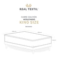 thumbnail image 4 of Protector Cubre Colchón Acolchado King Size Real Textil Color Blanco Diseño de la tela Liso, 4 of 7