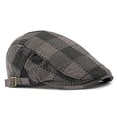 thumbnail image 3 of Men's British Retro Plaid Cap Outdoor Spring Fall Fashionable Headwear Sun, 3 of 5