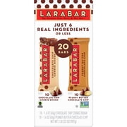 LARABAR Fruit and Nut Bar, PB Choc. Chip and Choc. Chip Cookie Dough, 20ct
