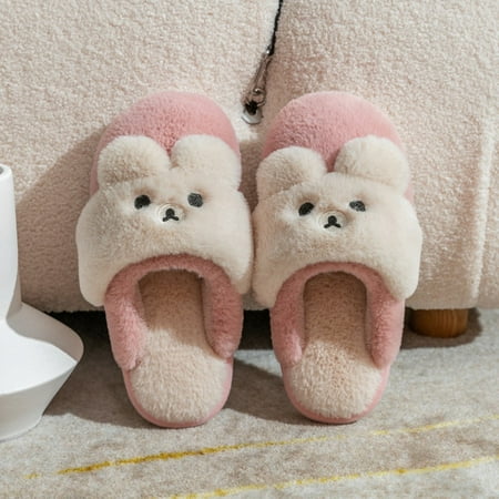 

CoCopeanut Thick Sole Cartoon Linen Slippers Female Cute Rabbit Anti-slip Sweat Home Comfy Sandals Four Seasons Family Cotton Slipper
