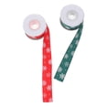 thumbnail image 2 of CIMAXIC christmas 2 Rolls Christmas Packaging Ribbon Xmas DIY Bowknot Ribbon Gift Wrapping Ribbon,354.33"X0.98"X0.04", 2 of 5