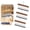 Brown, variant on Wooden Hat Organizer Hanger with 10 Metal Clips, 360° Swivel Hook Closet Storage Rack for Baseball Caps, Socks, Scarves and Accessories, Space Saving Hanger