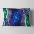 thumbnail image 2 of Designart 12" x 20" Blue Polyester Throw Pillow, 2 of 5