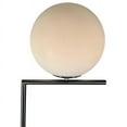 thumbnail image 3 of EQLight EQMCFN04 Mid Century 62 in. Nickel Floor Lamp with White Glass Globe, 3 of 4