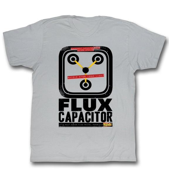 Back to the Future Fluxin Silver Adult T-Shirt