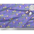 thumbnail image 4 of Soimoi Poly Georgette Fabric Tropical Leaves,Floral & Butterfly Print Fabric by Yard 52 Inch Wide, 4 of 5