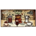 thumbnail image 3 of Kashi Home Kitchen Rug, Area Rug, Mat, Beautiful Print Non-Skid Latex Back Cappuccino 18x30 Rectangle, 3 of 5