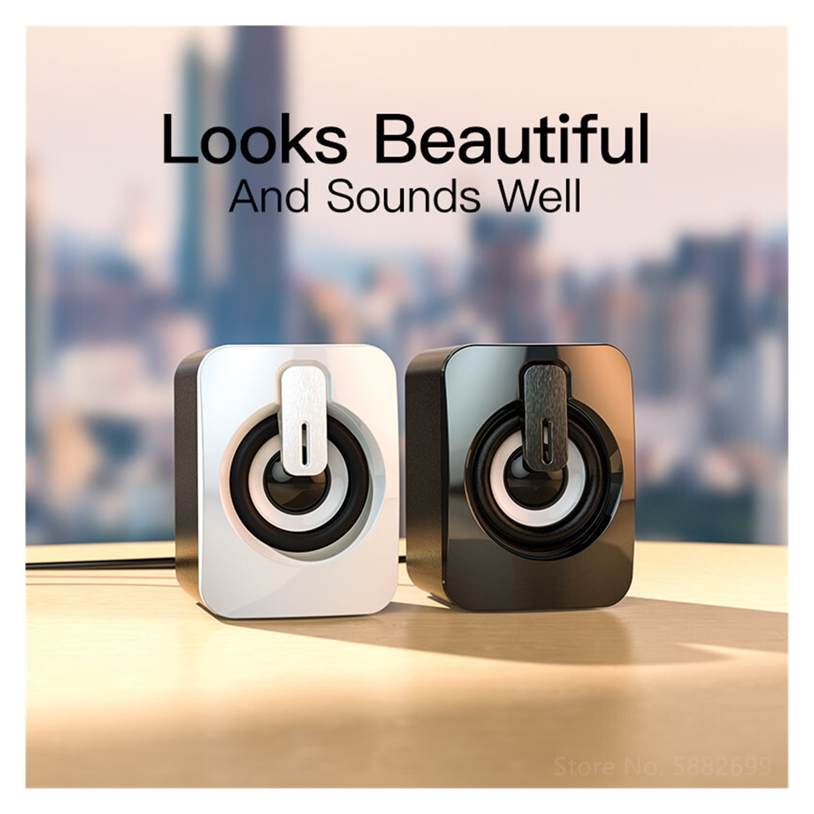 Mini Computer Speaker USB Wired Speakers 3D Stereo Sound Surround Loudspeaker For PC Laptop Notebook Not Bluetooth Loudspeakers ,Quality Sound